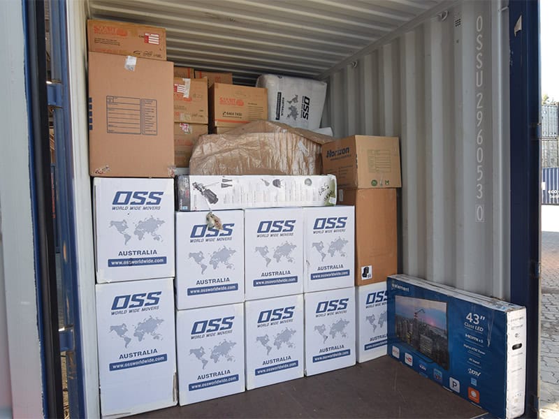 moving overseas by sea feight groupage container